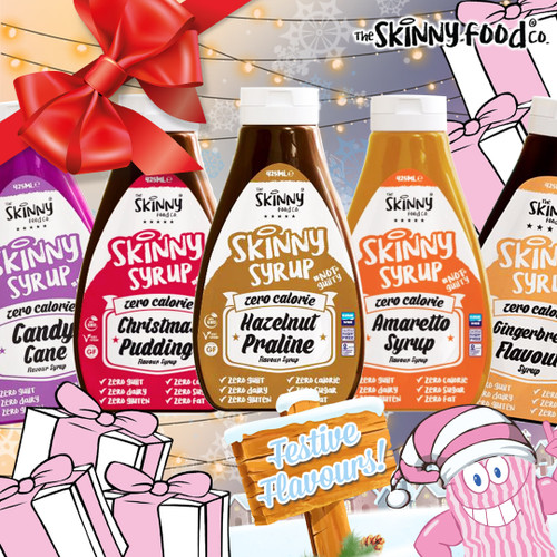 Skinny Food Co gets festive!! From Hazelnut Praline to Amaretto and Christmas Pudding available now! Skinny Food Co gets festive!! From Hazelnut Praline to Amaretto and Christmas Pudding available now!