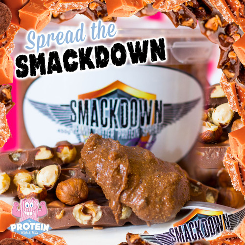 'Spoon (?!) the Smackdown' with Choc Salted Praline Peanut Butter from SMACKDOWN PB! 'Spoon (?!) the Smackdown' with Choc Salted Praline Peanut Butter from SMACKDOWN PB!