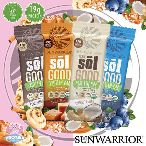 'Sol Good' & 'Sol Delicious'... Sunwarrior's vegan protein bars have landed in the Mix! 'Sol Good' & 'Sol Delicious'... Sunwarrior's vegan protein bars have landed in the Mix!