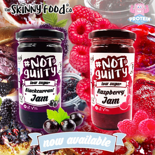 Raspberry & Blackcurrant...get 'stuck' into the latest fruity faves in the Skinny Food Co Jam range! Raspberry & Blackcurrant...get 'stuck' into the latest fruity faves in the Skinny Food Co Jam range!
