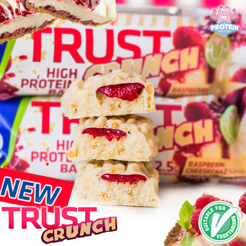 Raspberry Cheesecake inspires USN's latest TRUST Crunch creation! Raspberry Cheesecake inspires USN's latest TRUST Crunch creation!