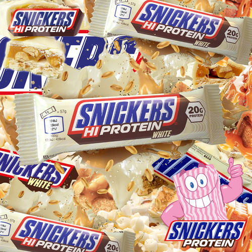 First the Shake...now the BAR! White Choc Protein Snickers is here! First the Shake...now the BAR! White Choc Protein Snickers is here!