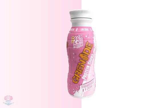Grenade Carb Killa Protein Shake Bottle - Strawberries & Cream - 330ml ...