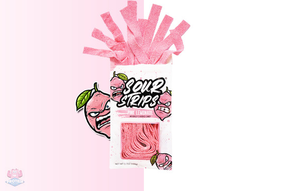 Actual Candy - Pink Lemonade Sour Strips at The Protein Pick and Mix