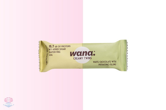 Wana Creamy Twins Protein Bar - White Choc Pistachio at The Protein Pick and Mix