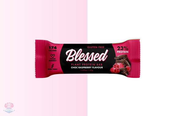 Blessed Vegan Protein Bar - Dark Choc Raspberry at The Protein Pick and Mix