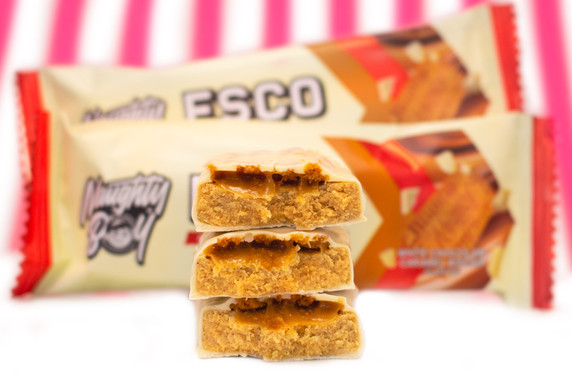 Esco Protein Bar - White Chocolate Caramel Biscuit by Naughty Boy