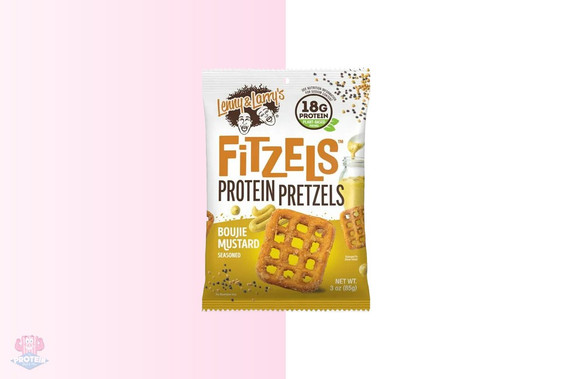 Lenny & Larry's 'Fitzels' Protein Pretzels - Boujie Mustard at The Protein Pick and Mix