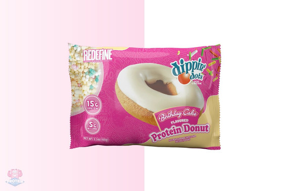 Redefine Foods Protein Donut - 'Dippin Dots' Birthday Cake at The Protein Pick and Mix