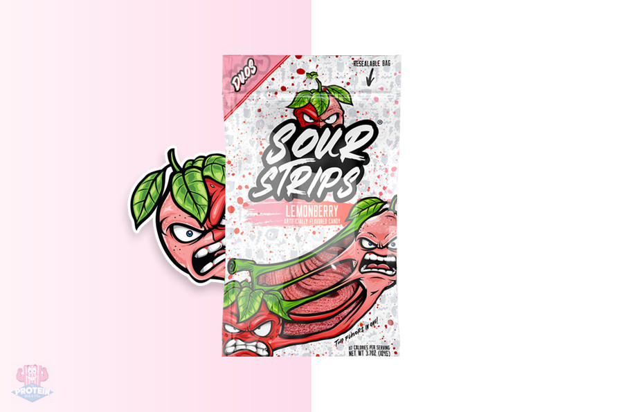 Actual Candy - LemonBerry Sour Strips Duo's at The Protein Pick and Mix