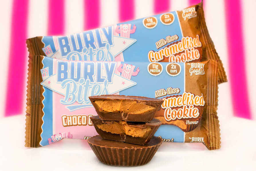 Burly Bites Caramelised Cookie Cups at The Protein Pick & Mix UK