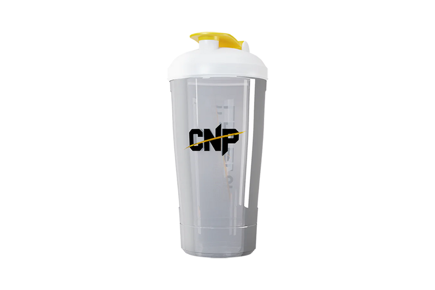 CNP 'Level Up' Logo Shaker - White (750ml) at The Protein Pick and Mix