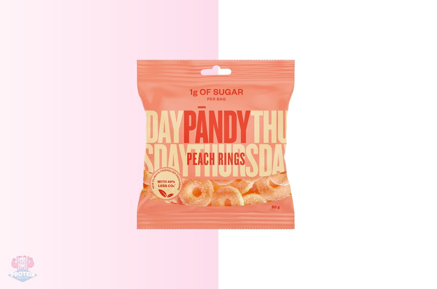 Pandy High Protein Low Sugar Candy - Peach Rings at The Protein Pick and Mix
