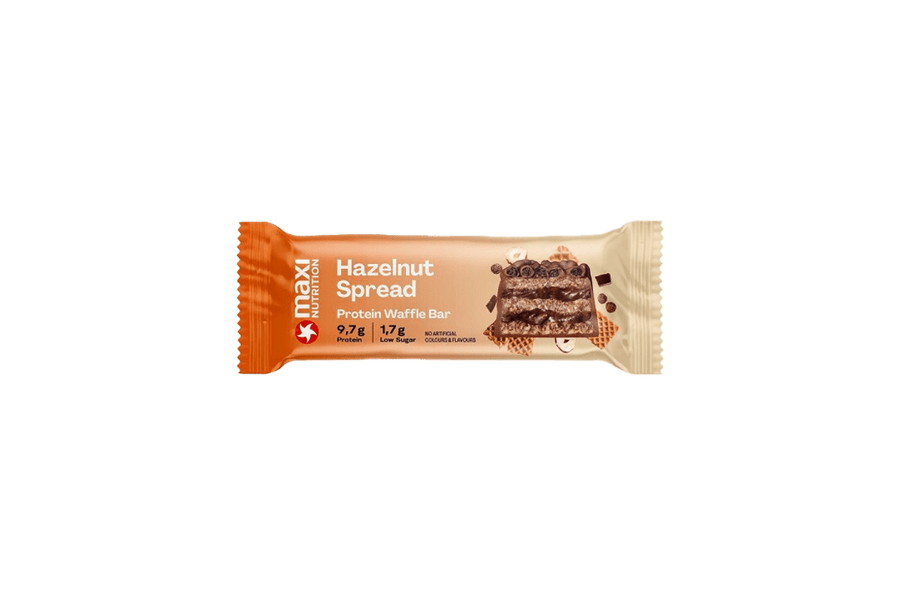 MaxiNutrition Crispy Waffle Protein Bar - Hazelnut Spread at The Protein Pick and Mix