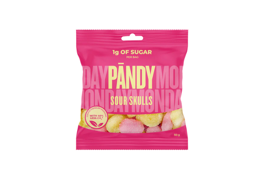 Pandy High Protein Low Sugar Candy - Sour Skulls at The Protein Pick and Mix
