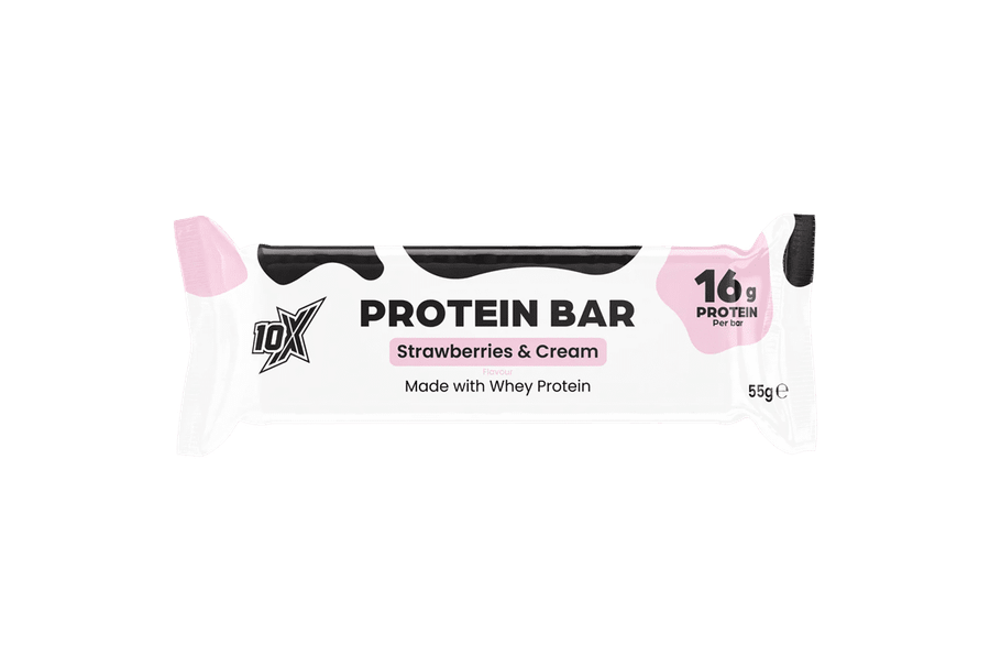 10x Low Sugar Protein Bar - Strawberries & Cream at The Protein Pick and Mix
