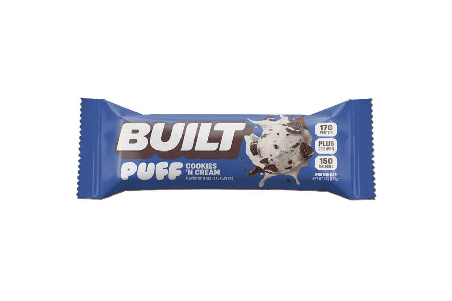 BUILT Puff Protein Bar - Cookies 'N Cream at The Protein Pick and Mix