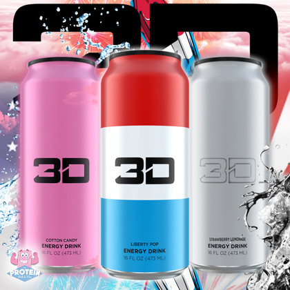 1... 2... 3(D) new 3D Energy drink flavours in the Mix now! 1... 2... 3(D) new 3D Energy drink flavours in the Mix now!