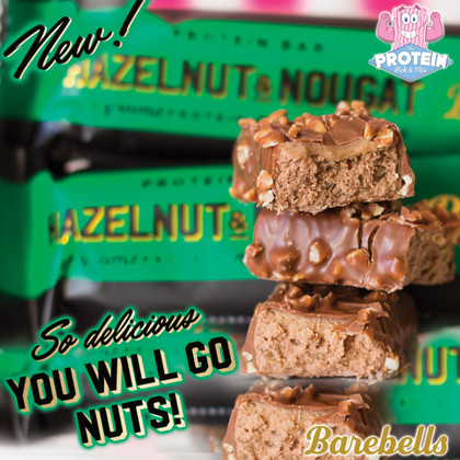 You'll go NUTS for this... Barebells' Hazelnut & Nougat Bar has arrived! You'll go NUTS for this... Barebells' Hazelnut & Nougat Bar has arrived!