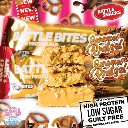 Sweet & Salty come together in this epic candy-style Caramel Pretzel Battle Bites creation Sweet & Salty come together in this epic candy-style Caramel Pretzel Battle Bites creation