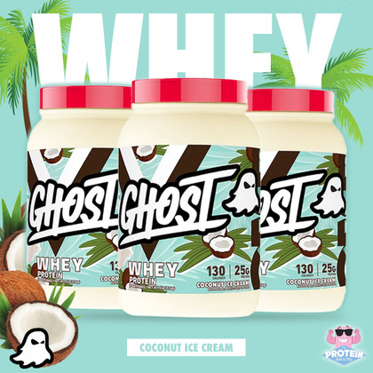 GHOST's Coconut Ice Cream WHEY brings 'Malibu to the Mix' for the Summer season! GHOST's Coconut Ice Cream WHEY brings 'Malibu to the Mix' for the Summer season!