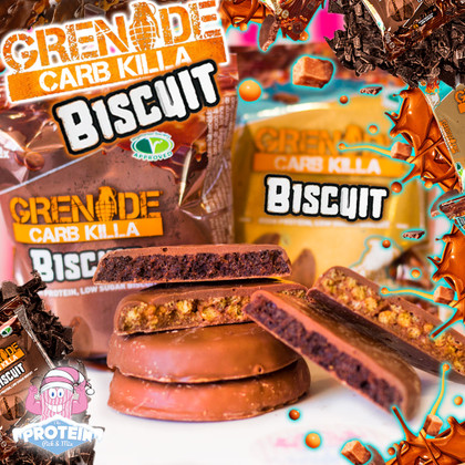 Is it a Wagon Wheel? Is it a Cookie? Nope...it's Grenade Carb Killa BISCUITS! Is it a Wagon Wheel? Is it a Cookie? Nope...it's Grenade Carb Killa BISCUITS!