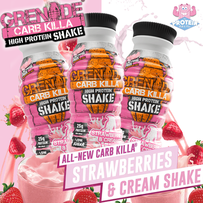 Back in...PINK?! Grenade '(milk)shakes' things up with their new Strawberries & Cream Shake! Back in...PINK?! Grenade '(milk)shakes' things up with their new Strawberries & Cream Shake!