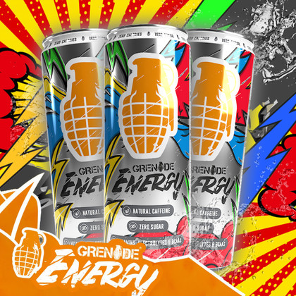 Grenade's sugarfree ENERGY drinks explode into the Mix! Grenade's sugarfree ENERGY drinks explode into the Mix!