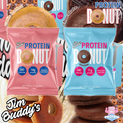 Meet your new best Buddy! All-new Jim Buddy's Protein Donuts are fresh-baked and fresh-in the Mix! Meet your new best Buddy! All-new Jim Buddy's Protein Donuts are fresh-baked and fresh-in the Mix!