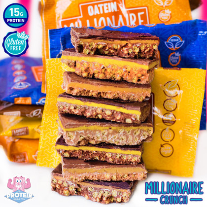 Enjoy a little slice of paradise that won't set you back a 'Million'! Oatein introduce Millionaire Crunch bars Enjoy a little slice of paradise that won't set you back a 'Million'! Oatein introduce Millionaire Crunch bars