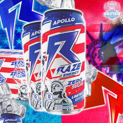 We have LIFT-OFF! Limited Edition RAZE Apollo in refreshing 'red, white and blue' flavour is in! We have LIFT-OFF! Limited Edition RAZE Apollo in refreshing 'red, white and blue' flavour is in!