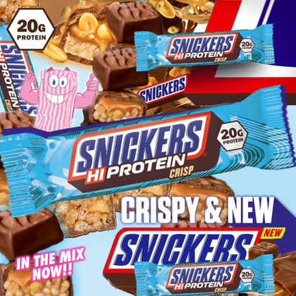Classic Snickers bite with an all-new CRISP crunch! Classic Snickers bite with an all-new CRISP crunch!