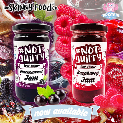 Raspberry & Blackcurrant...get 'stuck' into the latest fruity faves in the Skinny Food Co Jam range! Raspberry & Blackcurrant...get 'stuck' into the latest fruity faves in the Skinny Food Co Jam range!