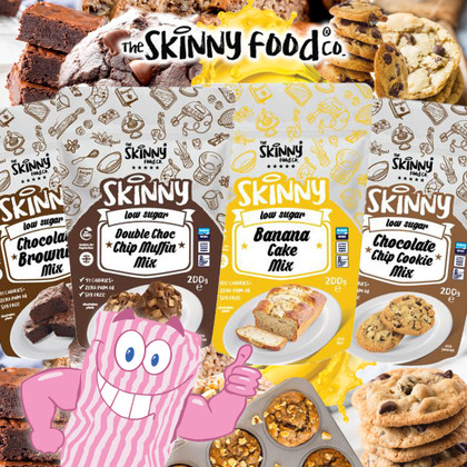 Cakes, muffins and MORE! The Skinny Food Co Baking Mixes are in... ready, set, BAKE! Cakes, muffins and MORE! The Skinny Food Co Baking Mixes are in... ready, set, BAKE!
