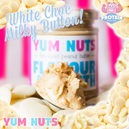 Yum Nuts have taken the Milky Bar... and put it in the jar! Yum Nuts have taken the Milky Bar... and put it in the jar!