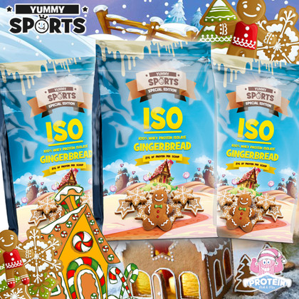 New & improved seasonal Gingerbread ISO-Protein flavour from Yummy Sports! New & improved seasonal Gingerbread ISO-Protein flavour from Yummy Sports!