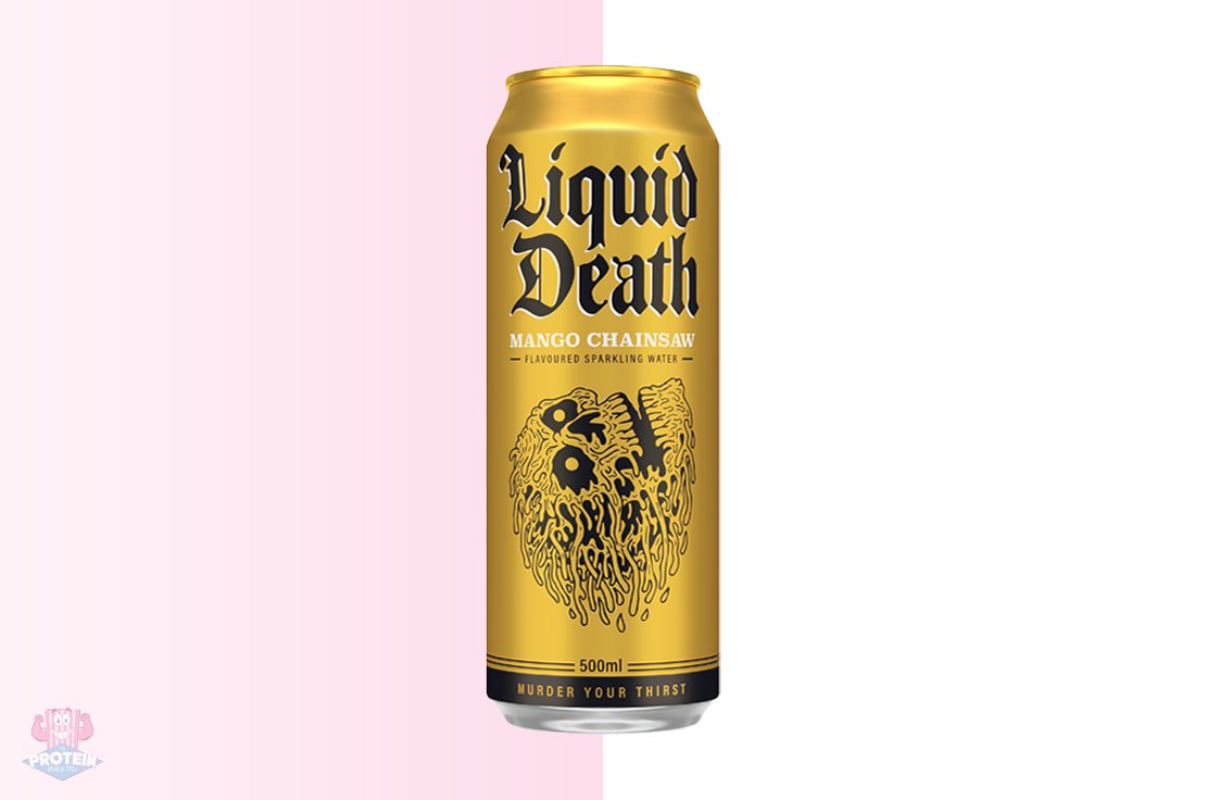Liquid Death Sparkling Water Mango Chainsaw 500ml The Protein Pick