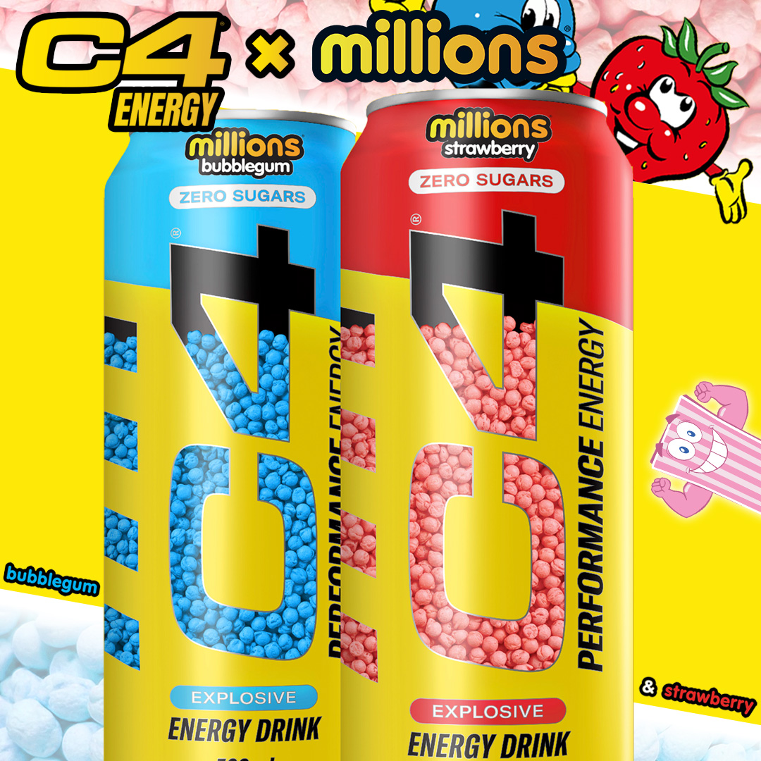 C4 Energy X Millions™ explosive candy collab is here! - The Protein Pick  and Mix