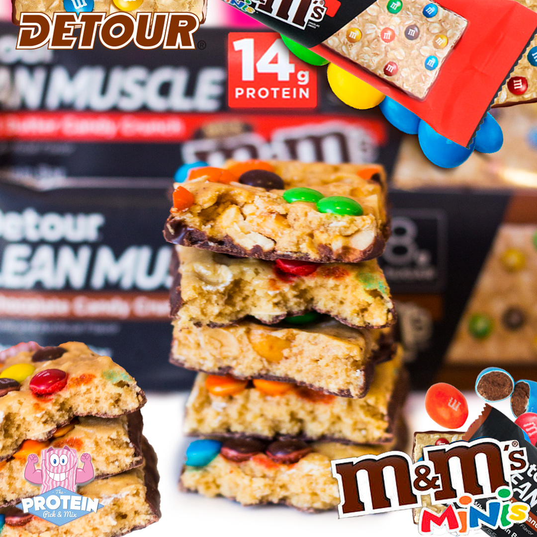 Love M\u0026M's but don't want to take a DETOUR from your diet? We've got the  protein bar for you! - The Protein Pick and Mix