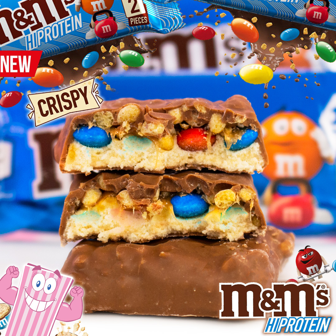 Mars M&M's Hi-Protein Bar - Crispy - Official Mars - Protein Pick and Mix UK