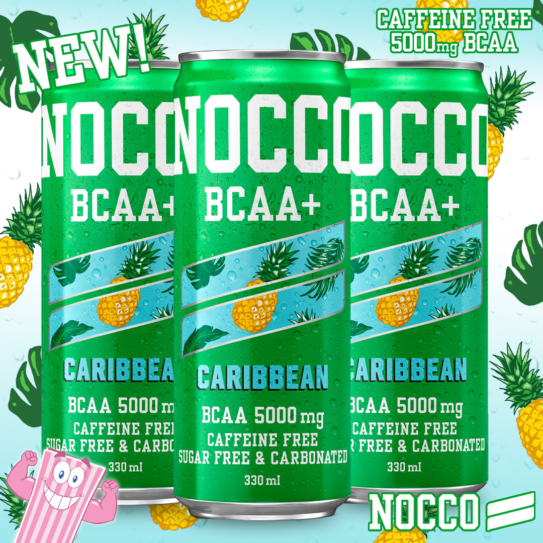 NOCCO BCAA Drink with Caffeine NO CARBS COMPANY Sugar Free All Flavours 330  ml