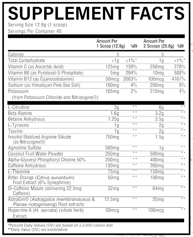 RAW Nutrition Christopher's Secret Stuff PreWorkout The Protein Pick