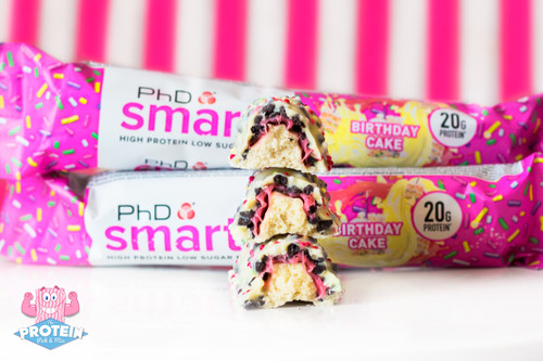 Phd Smart Protein Bar Birthday Cake 64g Protein Bars Uk