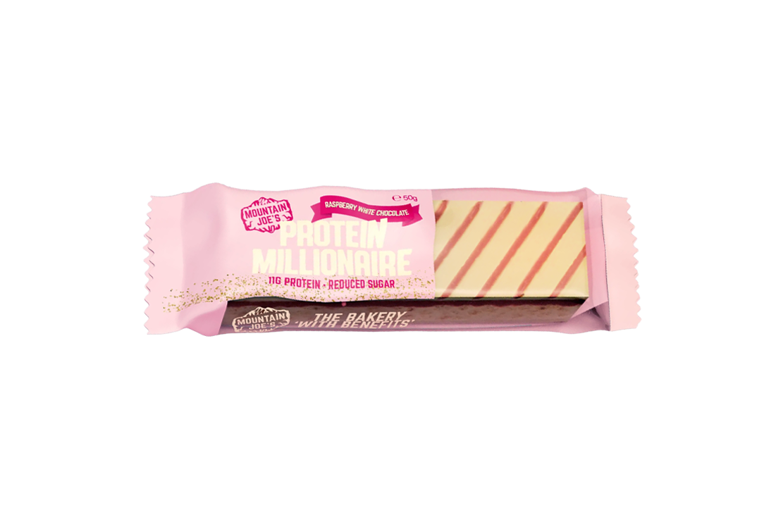 Mountain Joe's Protein Millionaire Bar - Raspberry White Choc