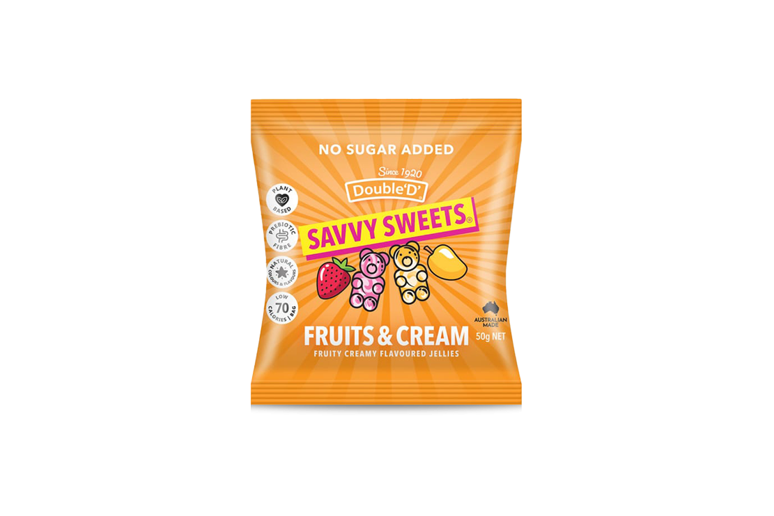 Double 'D' Savvy Sweets - Low Sugar Fruits 'n Cream Bears