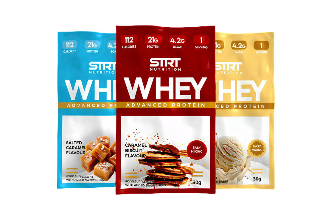 STRT Whey Protein Powder Sample - 1-Serve/30g Sachet)