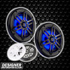 Power Acoustik MFL-65WB | 6.5 Inch 200W 2-Way Coaxial Blue LED Marine Speakers