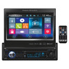 Power Acoustik PD-724B | 7 Inch Single Din Flip-Out Touchscreen Multi-Media Head Unit Car Radio