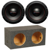 American Bass DX 10 Package | Dual 10 Inch 600W SVC 4 Ohm Subwoofers & QPower HD Sealed Box