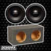 American Bass DX 10 Package | Dual 10 Inch 600W SVC 4 Ohm Subwoofers & QPower HD Sealed Box